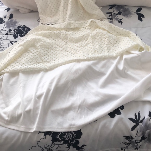 White Crochet Dress - Picture 7 of 7